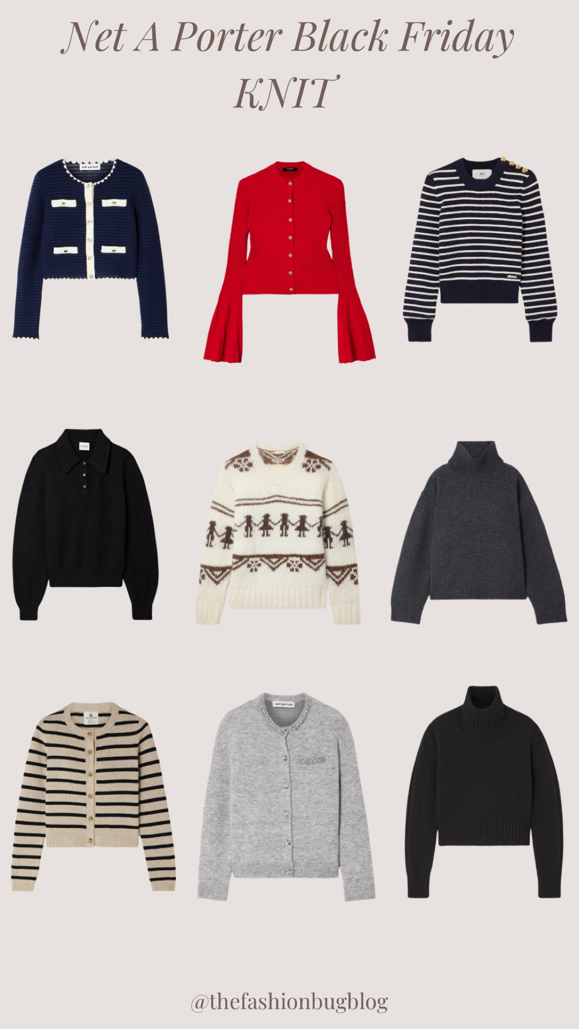Net a Porter Black Friday knitwear

#LTKCyberWeek