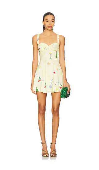 For Love & Lemons Ciao Mini Dress in Yellow. - size M | Revolve Clothing (Global)