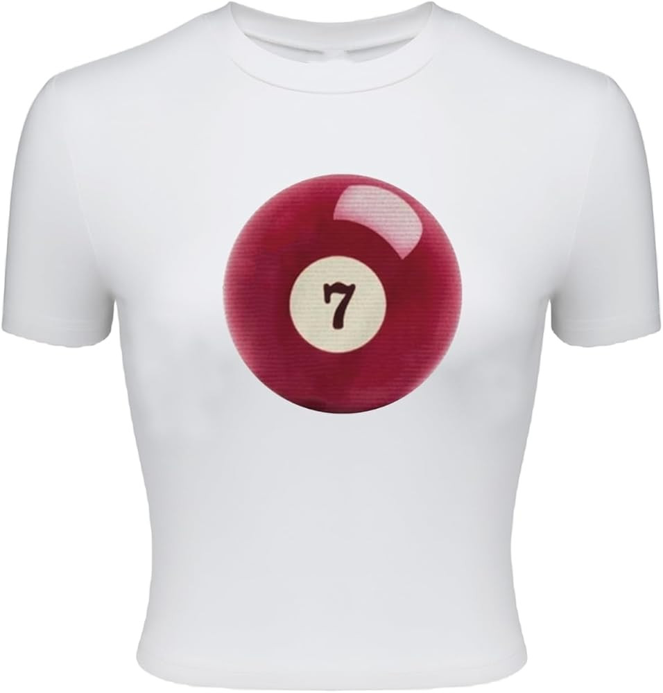 SOLY HUX Women's Short Sleeve Graphic Tees Round Neck Slim Fit Casual Summer Tops | Amazon (US)