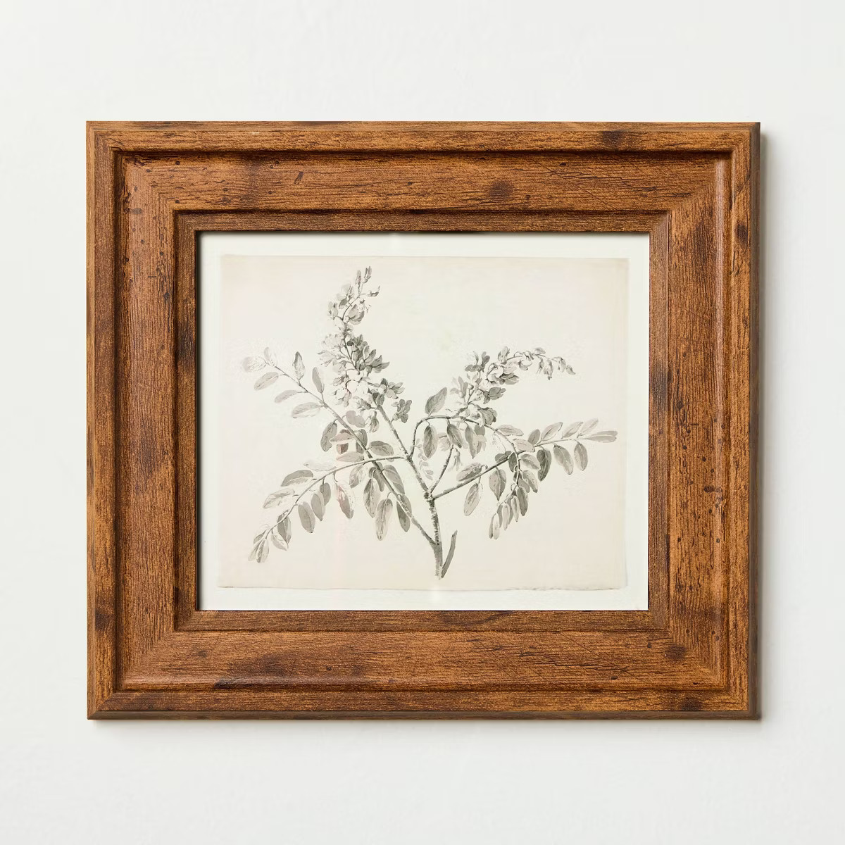 8"x9" Sketched Branches Wall Art Framed - Hearth & Hand™ with Magnolia | Target