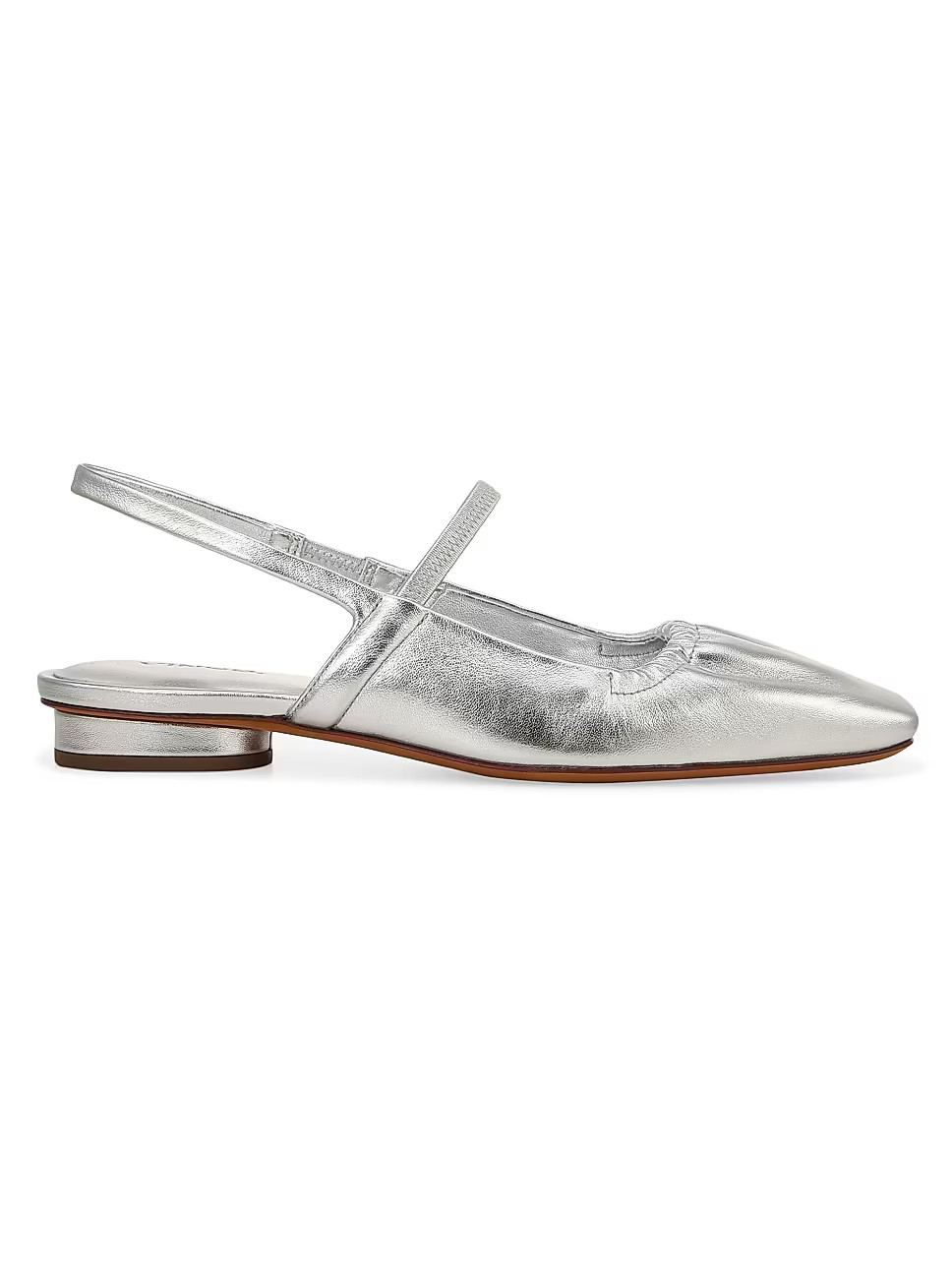Venice Metallic Leather Slingback Flats | Saks Fifth Avenue
