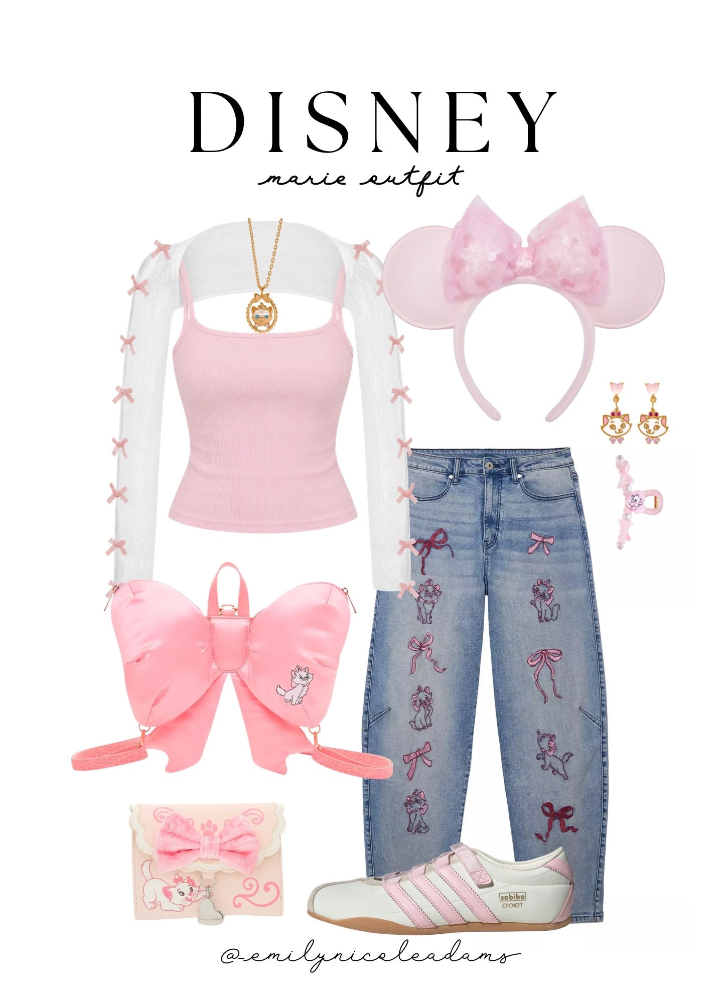 Disney Marie Outfits🩷 disney marie ootd, disney style, disney girl, disney fun, Marie outfit, magic kingdom, disney style, disney outfit Inspo, disney cutie