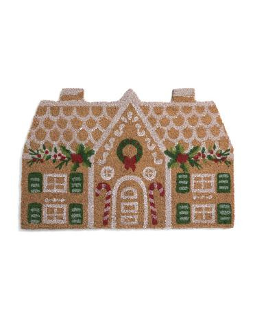 20x34 coir gingerbread house doormat | TJ Maxx