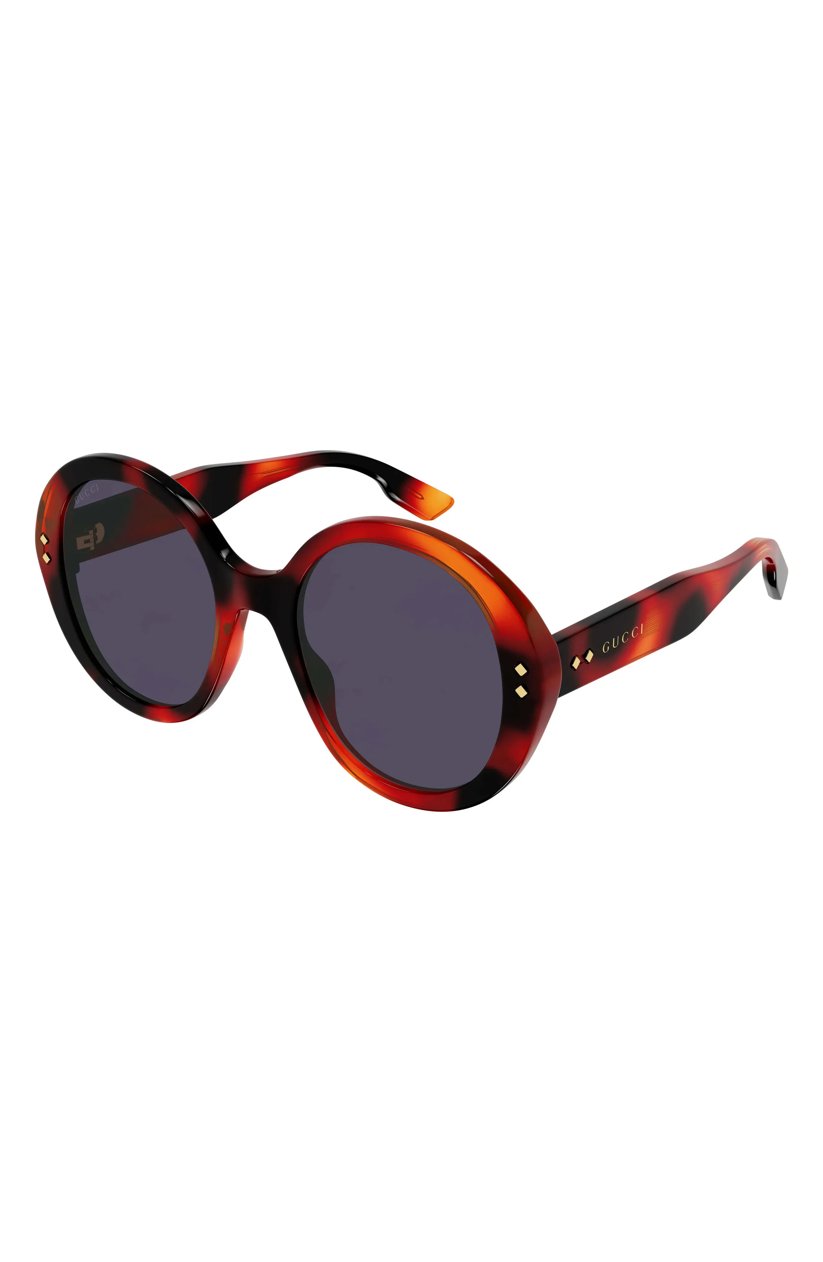 Gucci 54mm Round Sunglasses in Havana at Nordstrom | Nordstrom