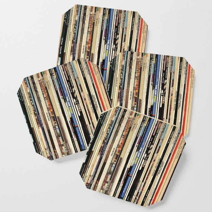 Classic Rock Vinyl Records Coaster | Society6