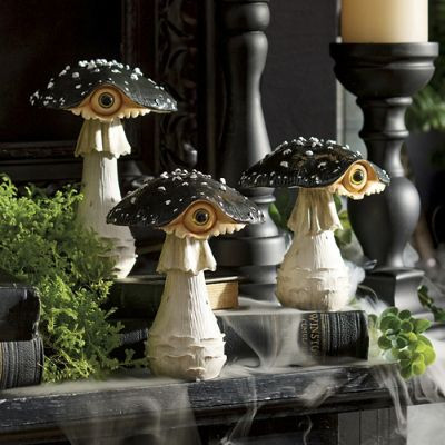 Peeking Mushrooms, Set of Three | Grandin Road | Grandin Road