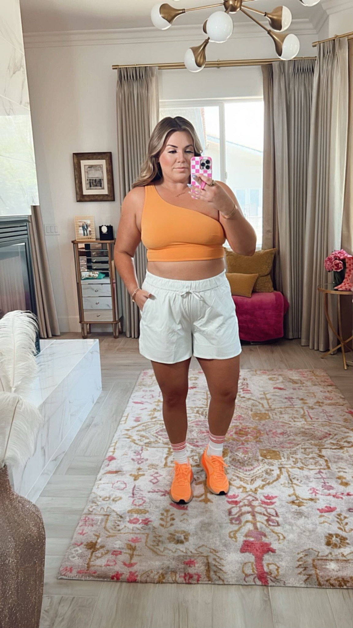 another fun and sporty outfit for curves! I’m wearing size 12 in the bra and size xl in the shorts

#LTKSeasonal #LTKFind #LTKcurves