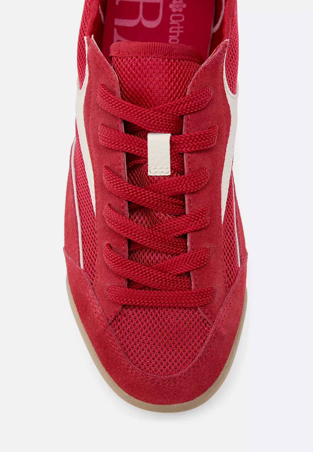 Mesh sneakers met leerdetails - Sportschoenen voor dames | Stradivarius Netherlands | Stradivarius (NL)