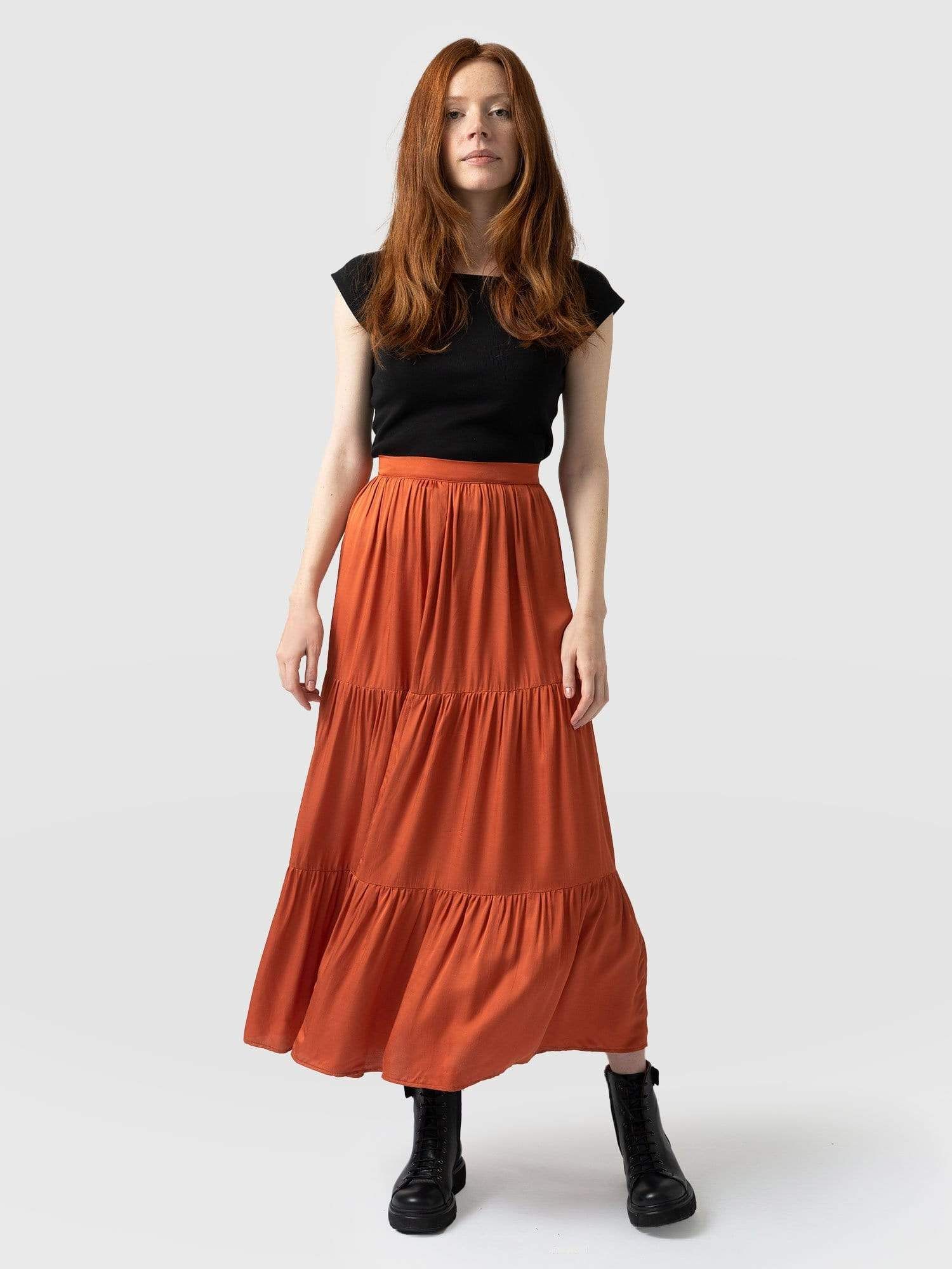 Greenwich Skirt - Amber | Saint + Sofia (Global)