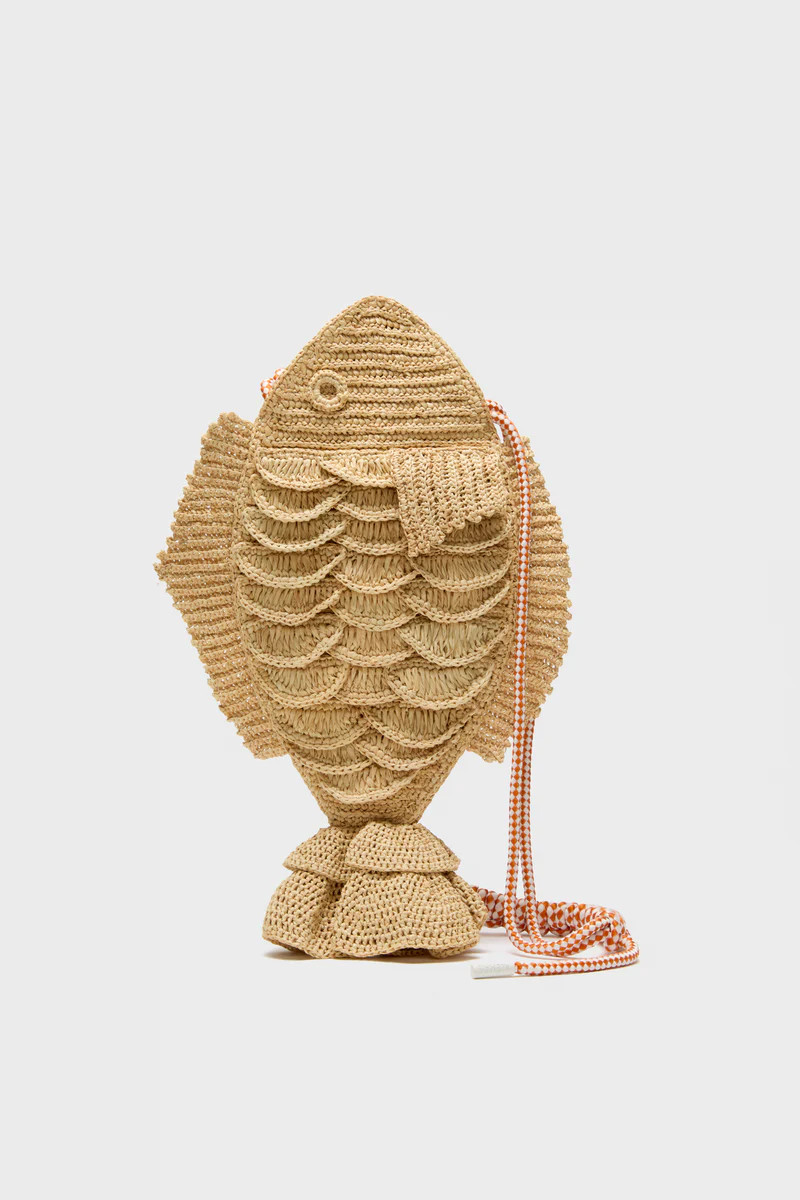 Natural Horizon Raffia Fish Crossbody | Tuckernuck (US)