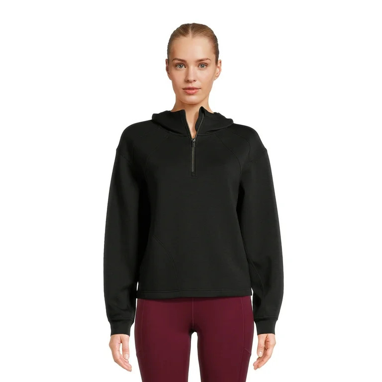 Avia Women's Seamed Quarter Zip Hoodie, Sizes XS-XXXL | Walmart (US)