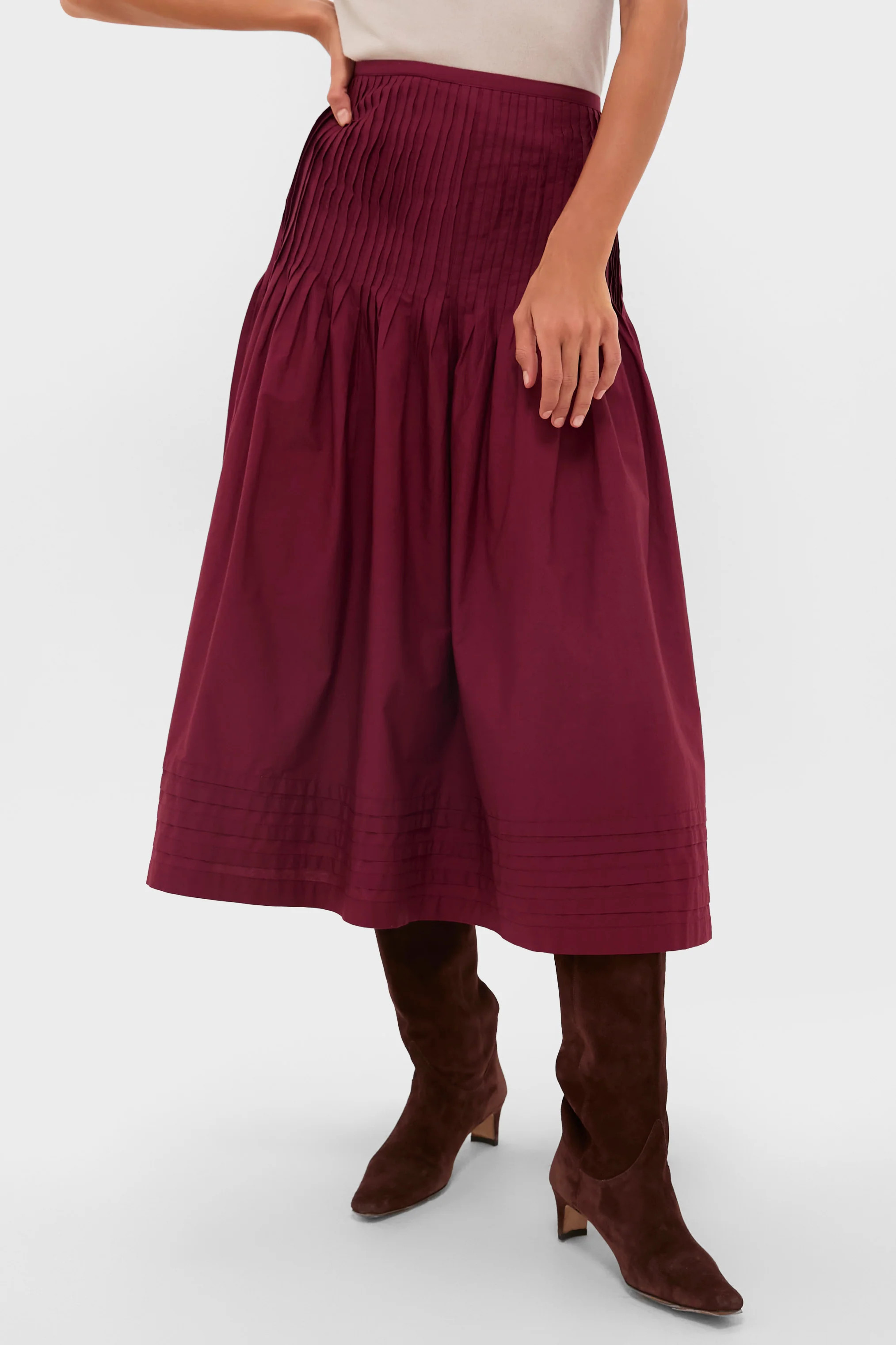 Bordeaux Rosa Midi Skirt | Tuckernuck (US)