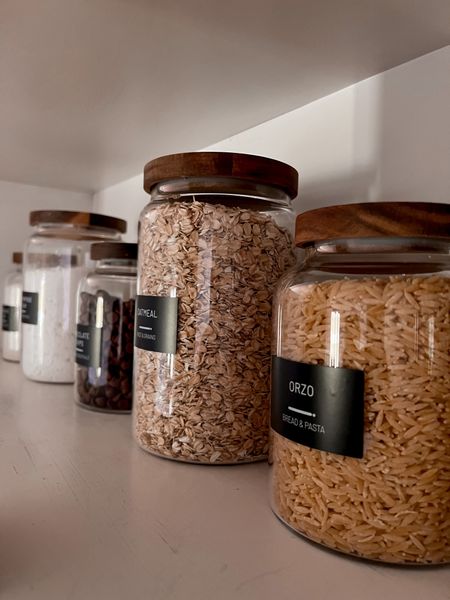 Started my kitchen organization project with these adorable glass jars and pantry labels!

Kitchen organization, Amazon home, Amazon kitchen, Amazon home, pantry labels, glass jars, home organization, cabinet organization, pantry organization, kitchen storage, cabinet storage, Amazon finds 

#LTKhome #LTKfindsunder50