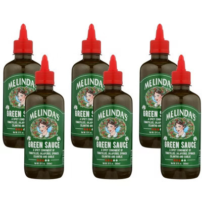 Melinda's Green Sauce Spicy Tomatillos Jalapeno - Case of 6/12 oz | Target
