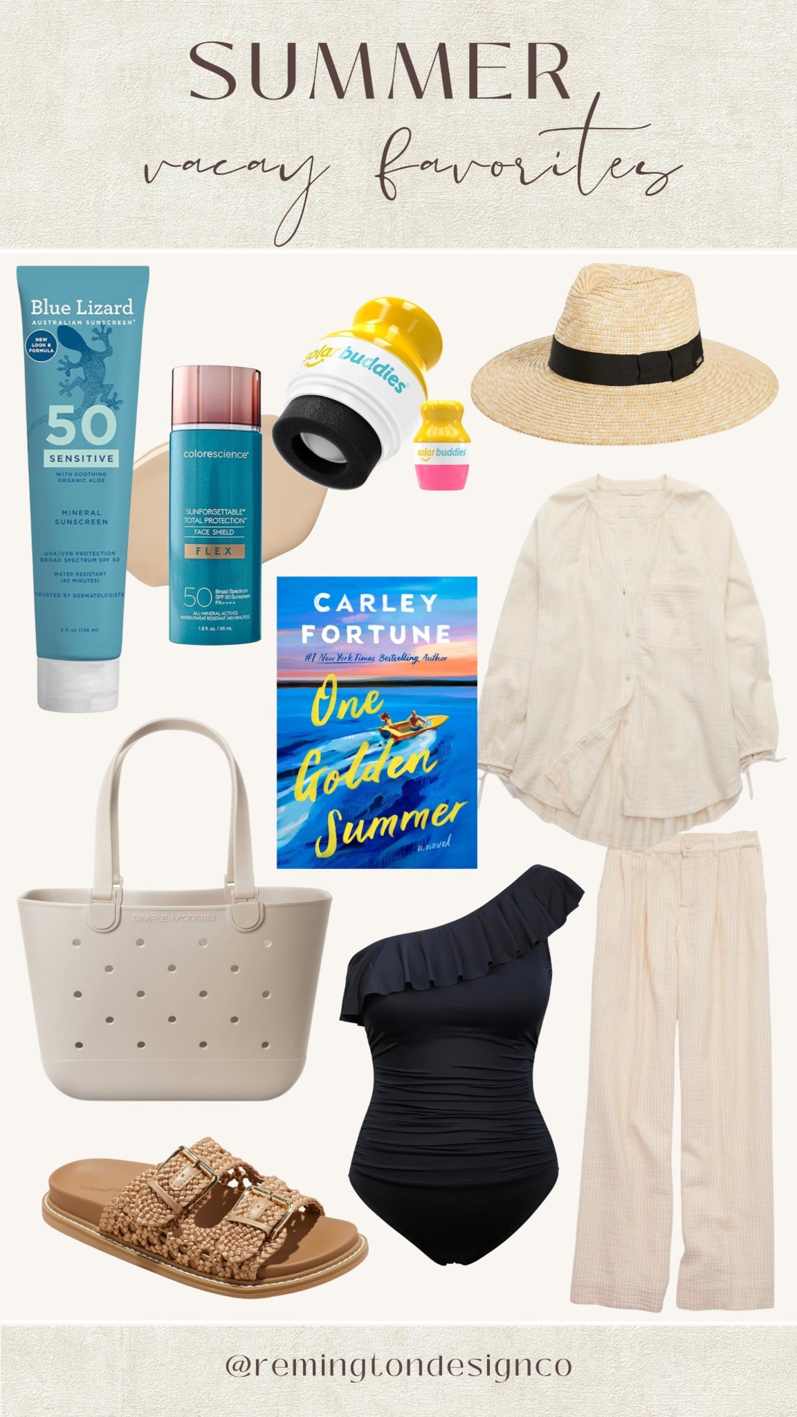 Summer Vacation Favorites🥰

Style tips - Vacation finds - Swim cover up - Swimsuit - Bathing suit - Tote bag - Sunscreen - Sun hat - Summer book - Summer essentials 

#LTKStyleTip #LTKSeasonal #LTKSummerEdit