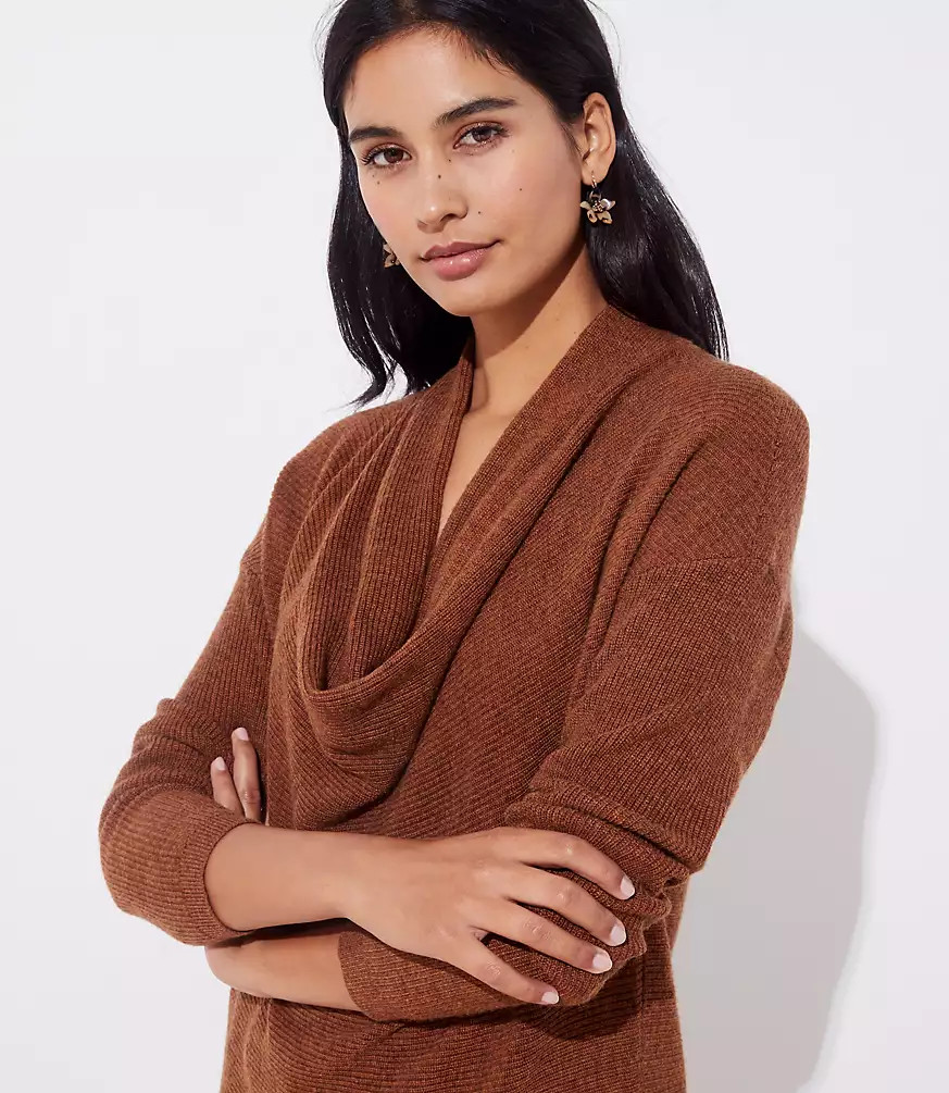 Cowl Neck Tunic Sweater | LOFT | LOFT