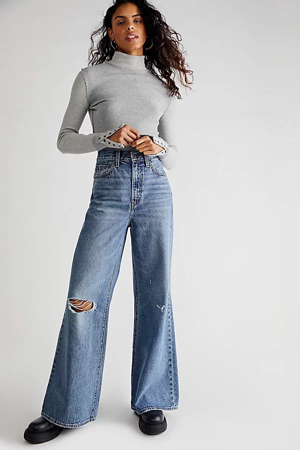 Levi's High Loose Flare Jeans by Levi's at Free People, Take Notes, 29 | Free People (Global - UK&FR Excluded)