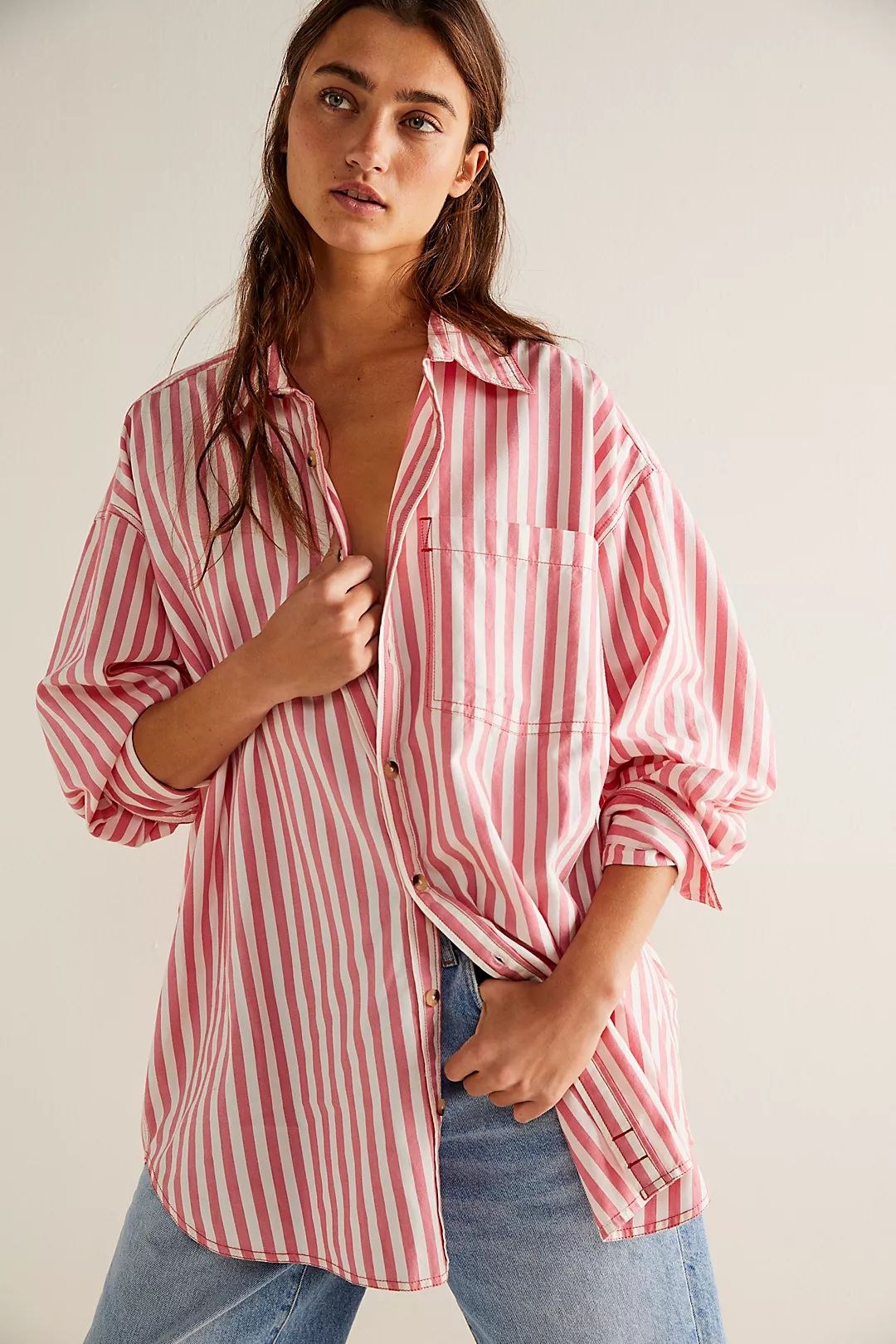 We The Free Freddie Striped Shirt | Free People (UK)