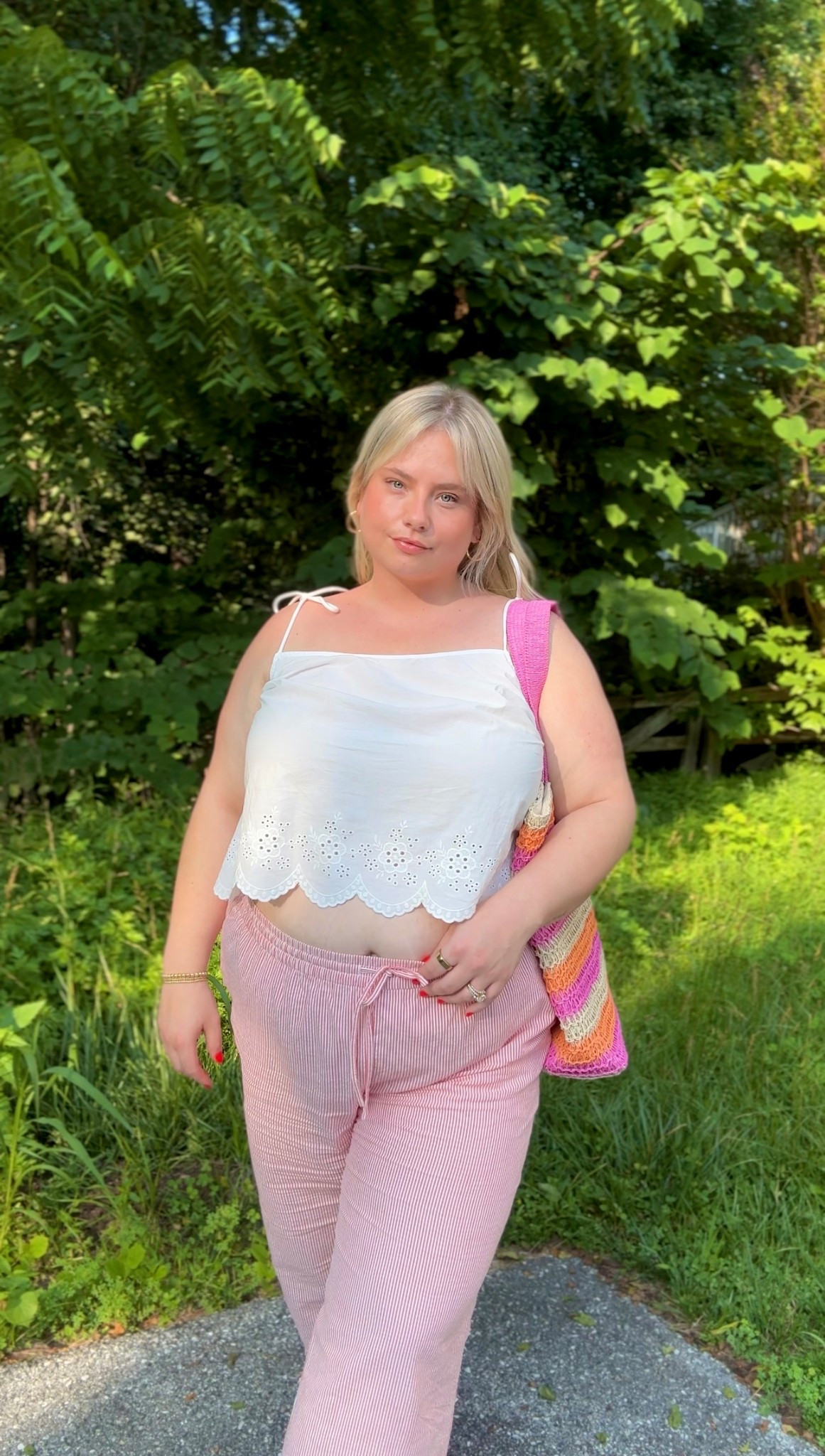 Plus size summer outfit that is cute, comfy and casual. The bag is form H&M  but from years ago! 

#LTKMidsize #LTKPlusSize #LTKSeasonal