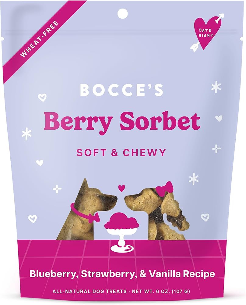 Bocce's Bakery Berry Sorbet Treats for Dogs, Wheat-Free Everyday Dog Treats, Made with Real Ingre... | Amazon (US)