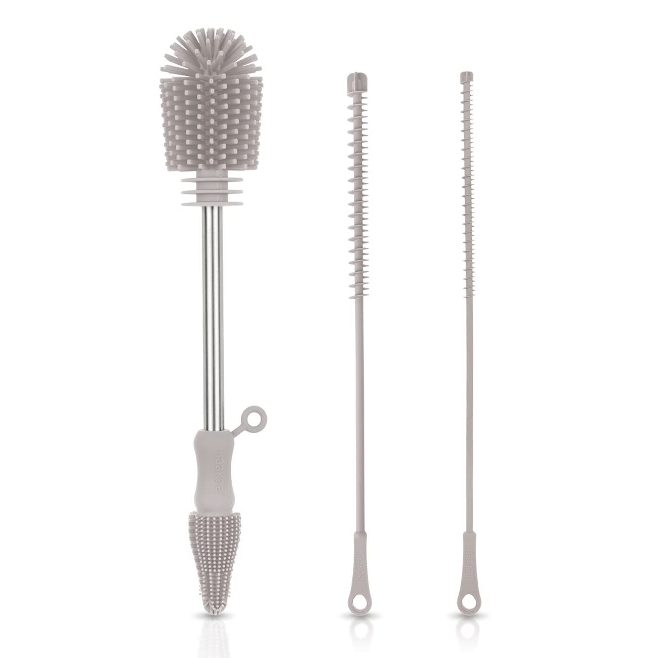 Haakaa Silicone Cleaning Brush Kit, Baby Bottle Brush & Nipple Brush Cleaner & Straw Brush, BPA F... | Amazon (US)