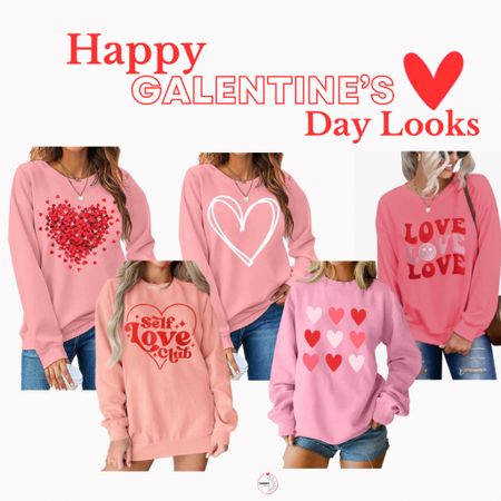 Amaxon Gslentine’s Day Valentine Inspired Sweatshirts #amazon #amazonfashion #galentines #valentinesday #sweatshirts #graphicsweatshirts #vdaylools 

#LTKfindsunder50 #LTKparties
