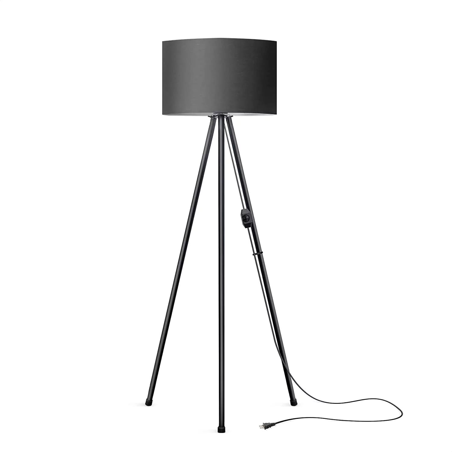 tomons Tripod Floor Lamp, Stepless Dimmable Metal Standing Light for Living Room Reading Room Bed... | Walmart (US)