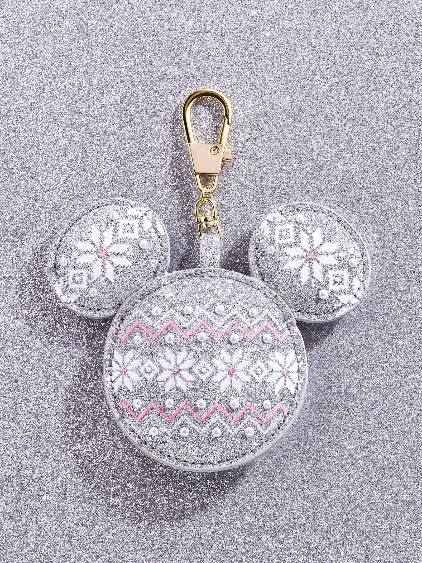 Disney Mickey Mouse Ornament Puff Bag Charm - Disney Ornament Bag Charm | BaubleBar