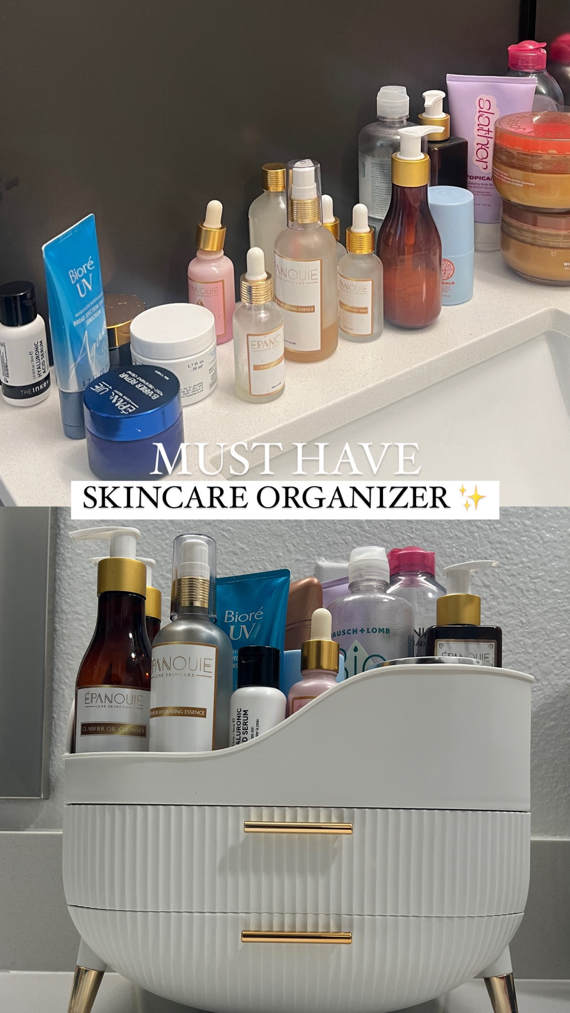 Must have skincare organizer for a clutter free bathroom! 🧖🏾‍♀️✨ Only $25! 

#LTKHome #LTKHoliday #LTKOver40