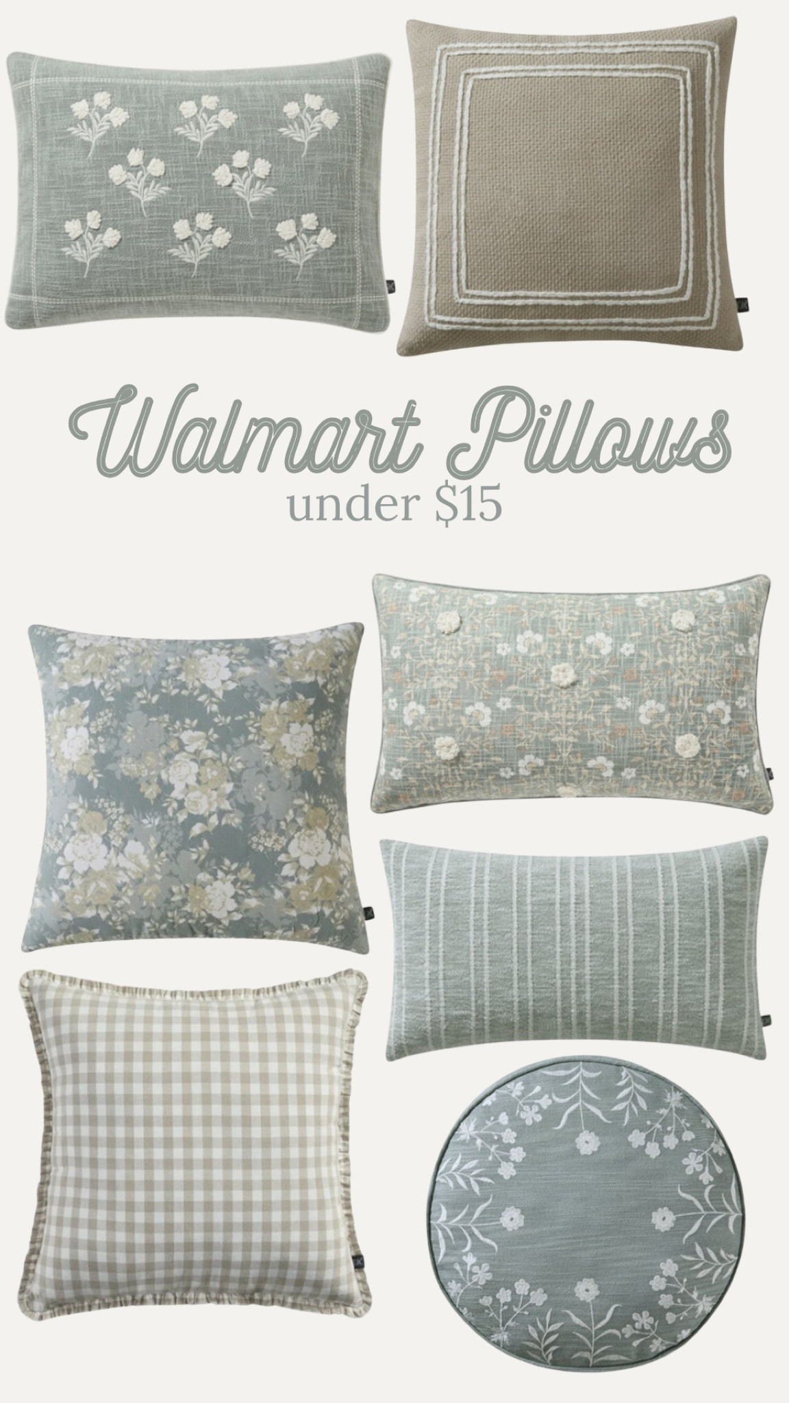 I knew I could count on @walmart for cute pillows to finish my space! Several come in multiple colors. Great colors, patterns, sizes, and all under $15! 

#walmart #walmarthome #walmartpartner

#LTKHome #LTKSeasonal