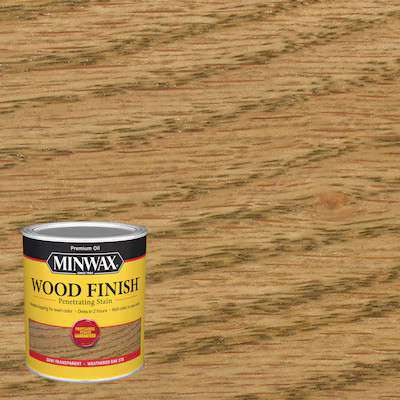 Minwax  Wood Finish Oil-Based Weathered Oak Semi-Transparent Interior Stain (1-Quart) | Lowe's