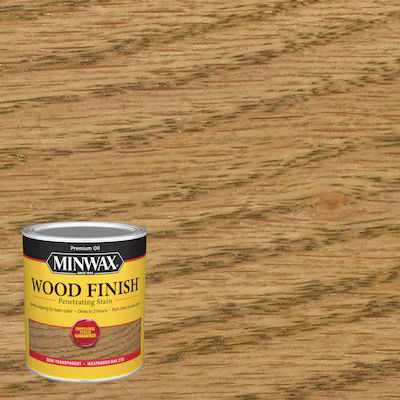 Minwax Wood Finish Oil-Based Weathered Oak Semi-Transparent Interior Stain (1-Quart) Lowes.com | Lowe's