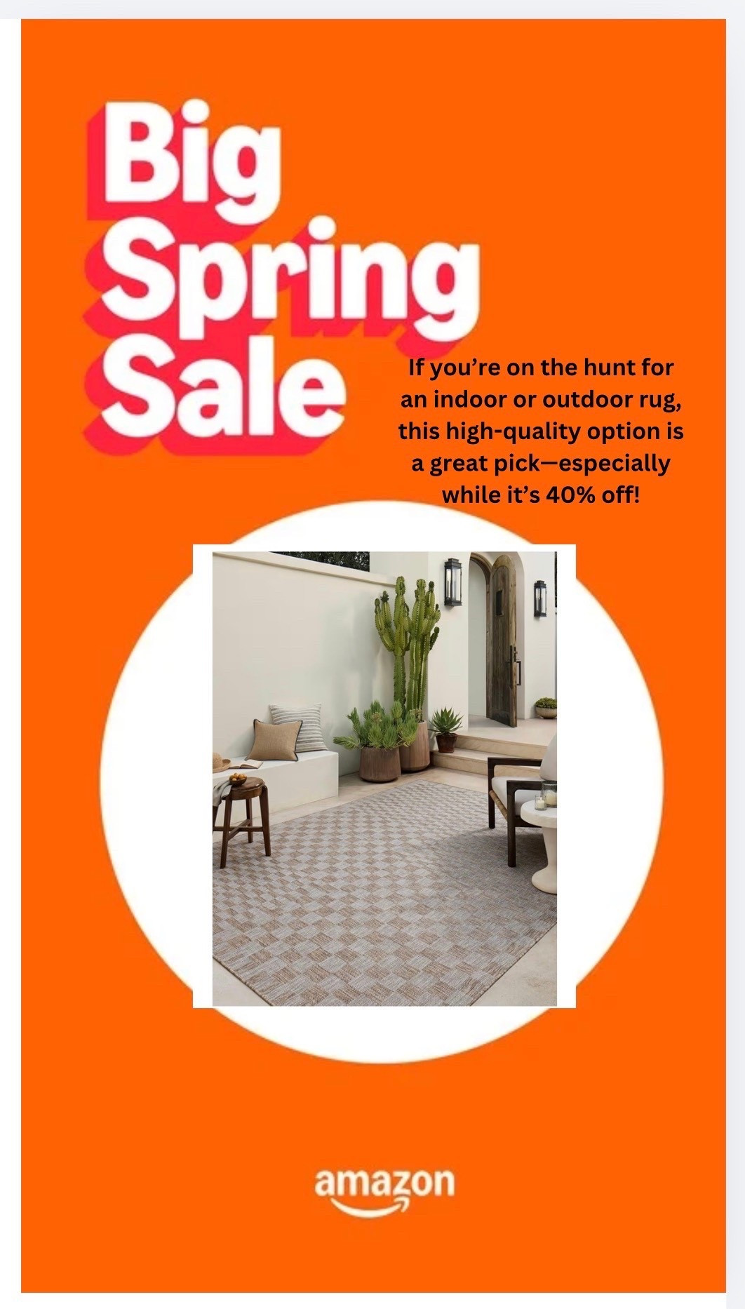 If you’re on the hunt for an indoor or outdoor rug, this high-quality option is a great pick—especially while it’s 40% off!

#LTKSeasonal #LTKSaleAlert #LTKHome