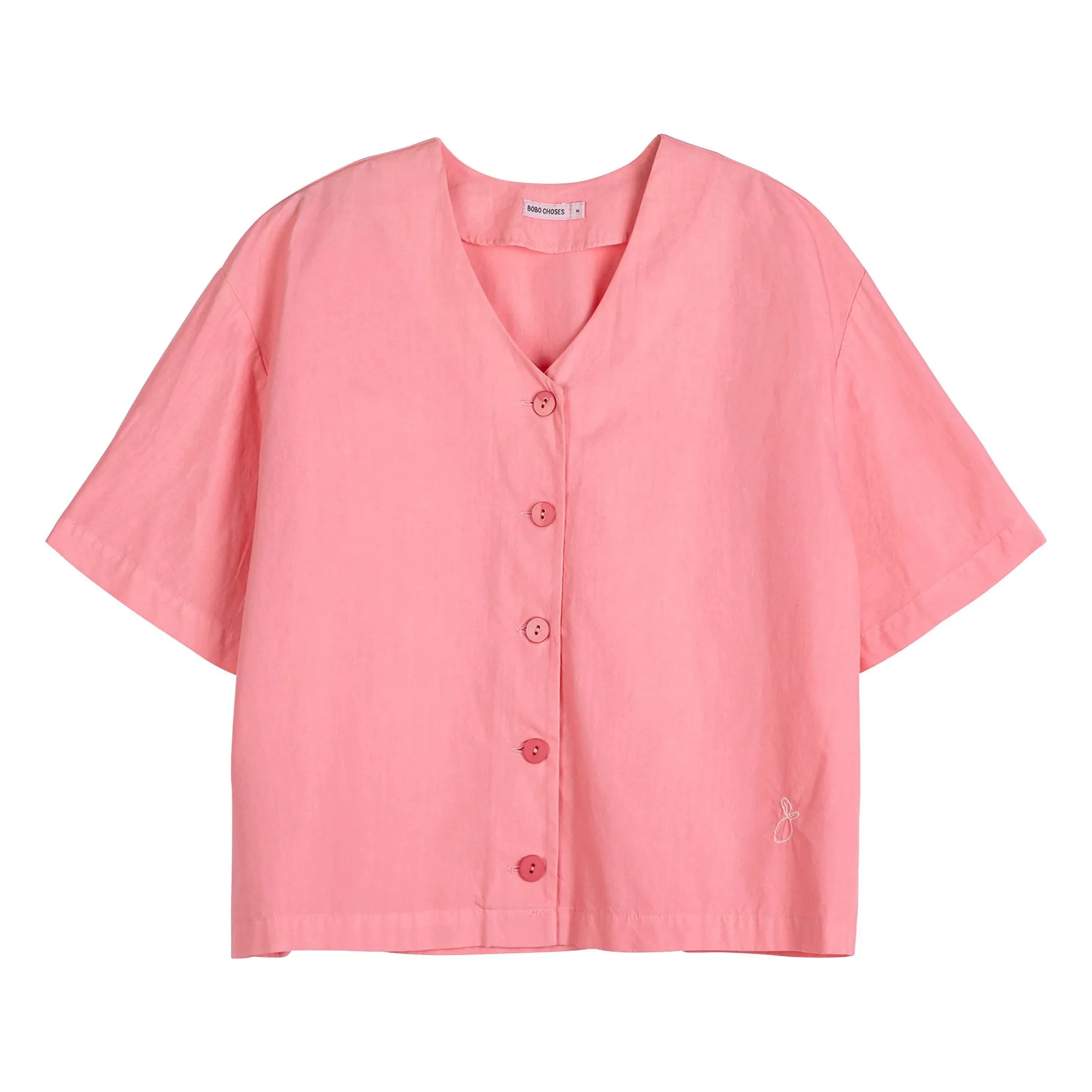 Bluse Paper Touch Bio-Baumwolle | Rosa | Smallable