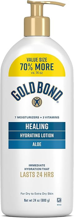 Gold Bond Healing Hydrating Body Lotion with Aloe, Moisturizer for Dry to Extra Dry Skin, 24-HR H... | Amazon (US)