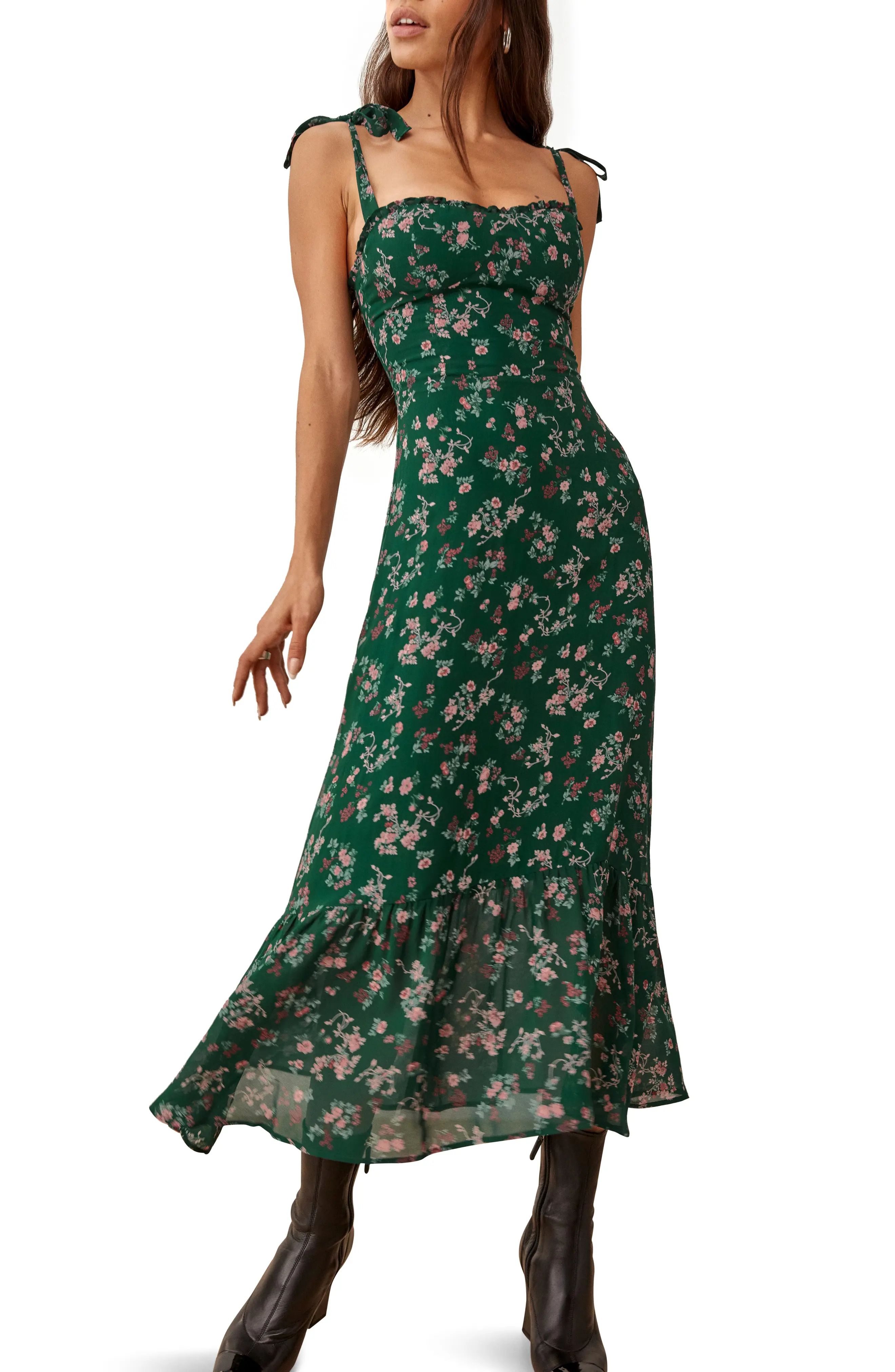 Reformation Nikita Floral Dress, Size 2 in Emilia at Nordstrom | Nordstrom