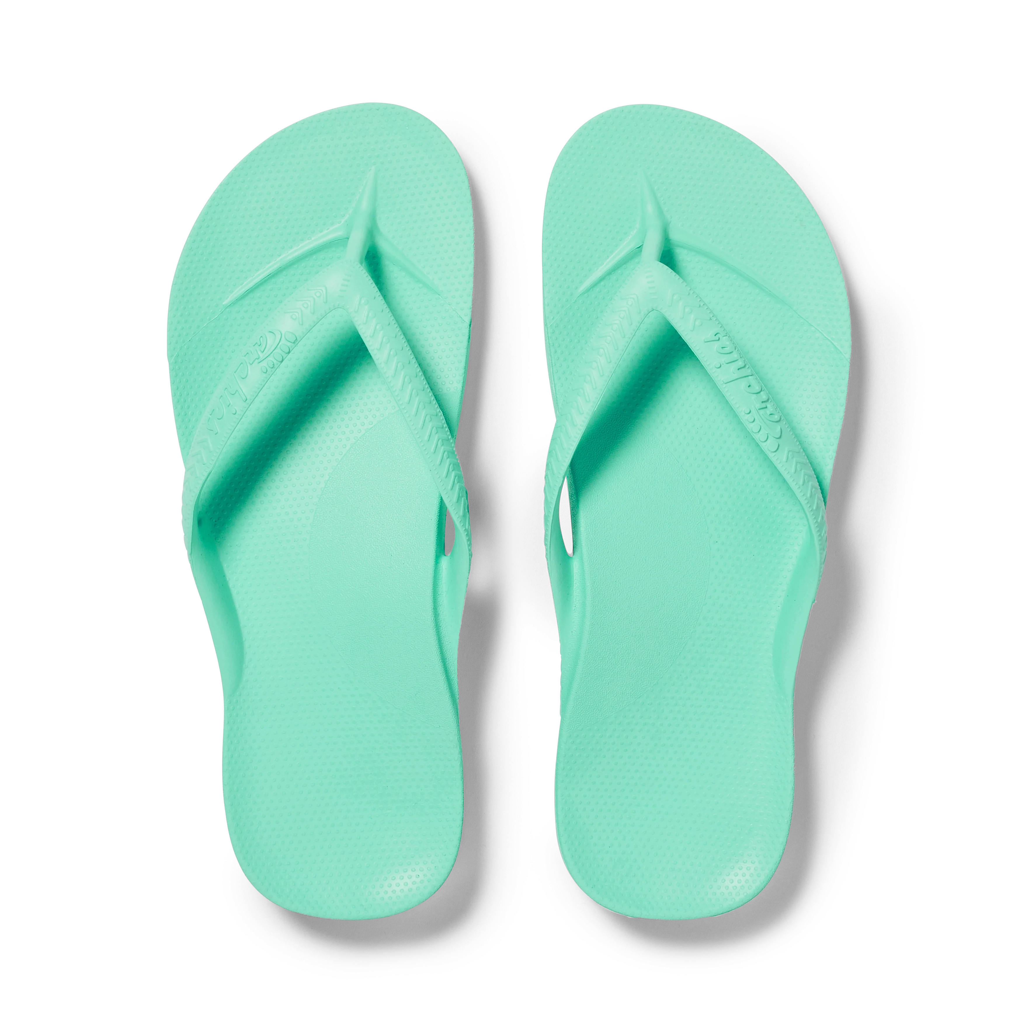 Mint Green - Arch Support Flip Flops | Archies Footwear US