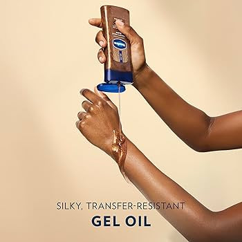 Vaseline Glazed and Glisten Golden Hour Body Gel Oil Glow Vanilla Cocoa Shimmering with Ultra-Hyd... | Amazon (US)