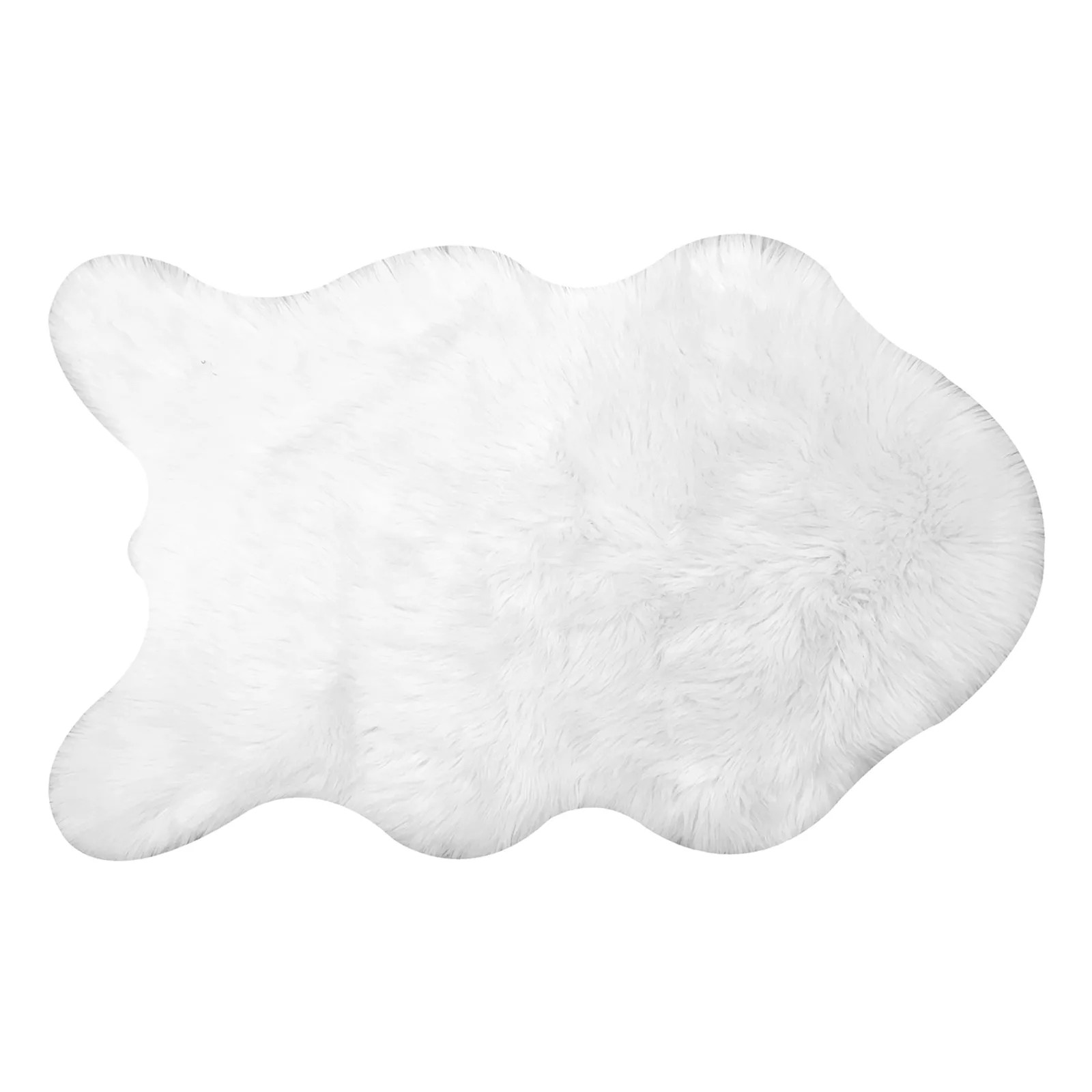 St. Nicholas Square® Shaped Solid Faux Fur Rug - 2' x 3'4"", White Oth | Kohl's