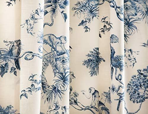 Maison d' Hermine Bonobo 100% Cotton Curtain One Panel for Living Rooms Bedrooms Offices Tailored wi | Amazon (US)
