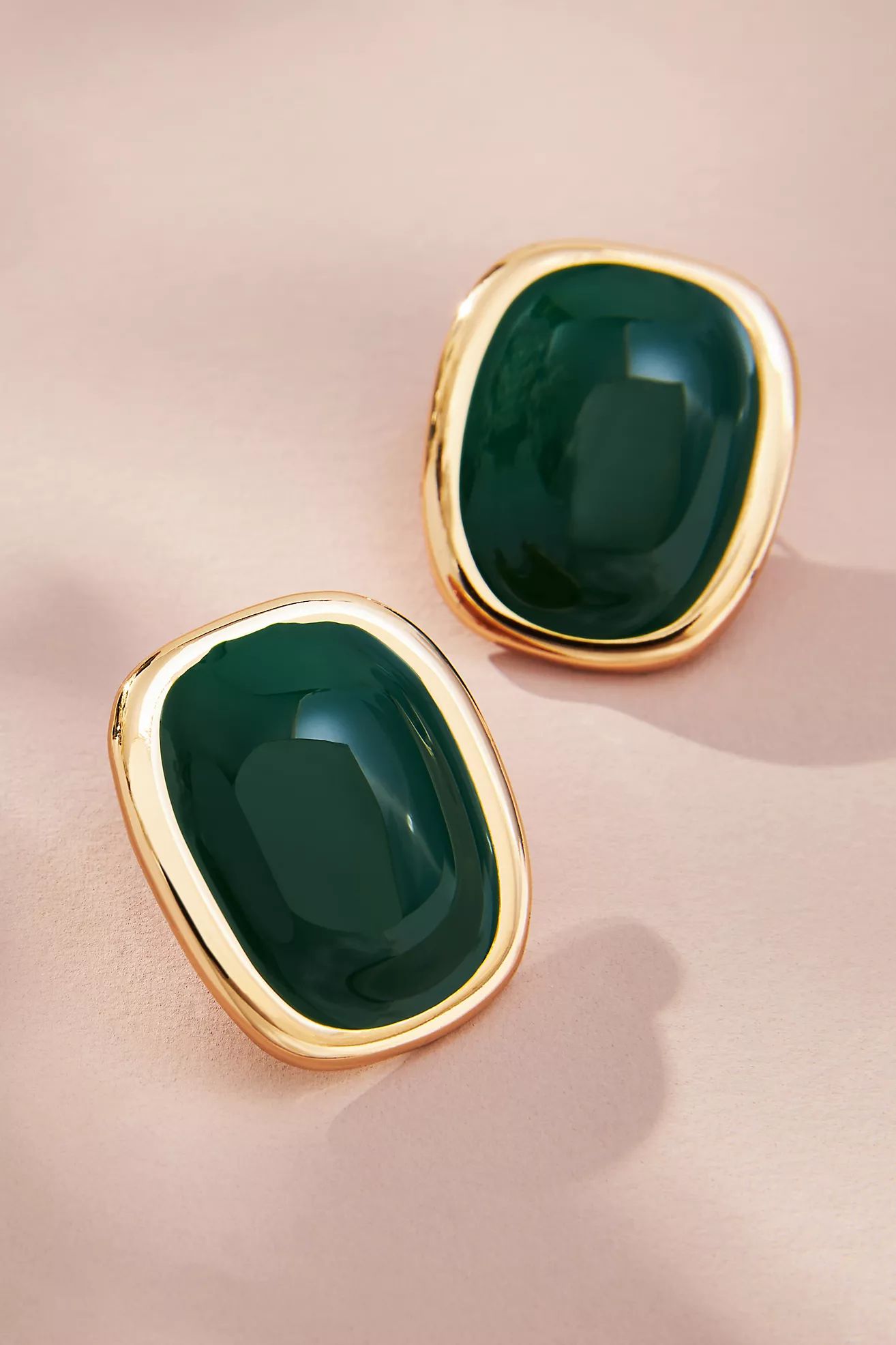 Rounded Square Post Earrings | Anthropologie (US)
