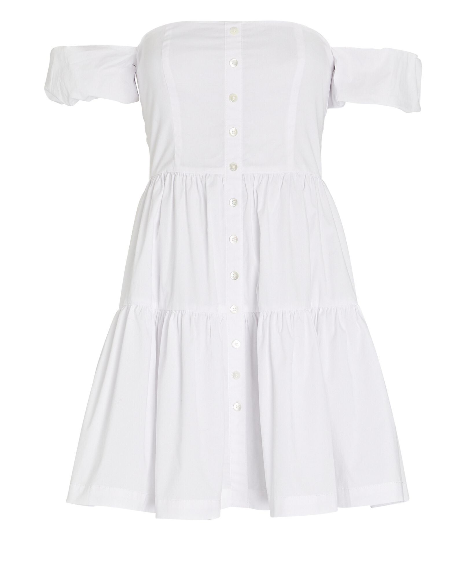 Elio Off-the-Shoulder Cotton Mini Dress | INTERMIX