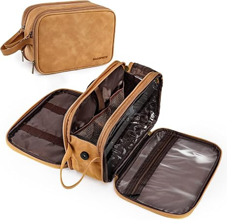 BAGSPRITE Toiletry Bag for Men, Women Travel Bag for Toiletries, Toiletry Bag Shaving Dopp Kit Or... | Amazon (US)