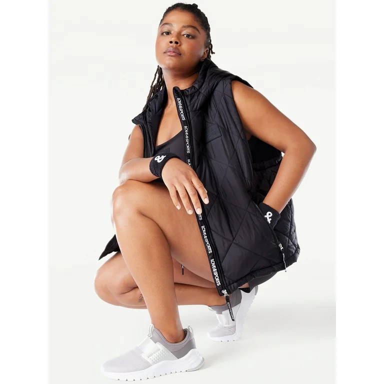 Love & Sports Women's Sleeveless Quilted Puffer Vest | Walmart (US)