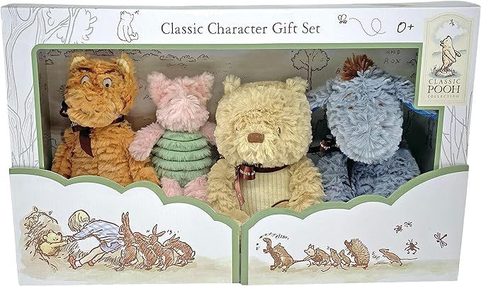 KIDS PREFERRED Disney Baby Classic Winnie The Pooh and Friends 4 Piece Plush Collector Set Stuffe... | Amazon (US)