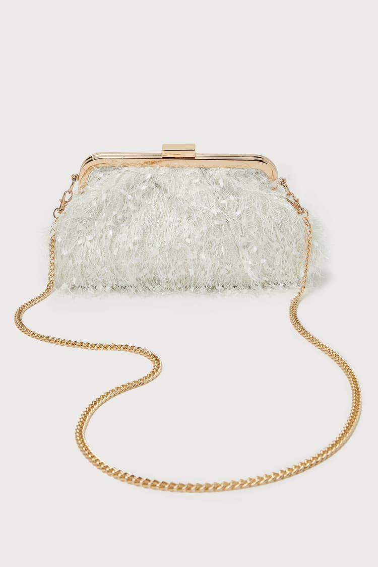 Rosalind Ivory Fringe Clutch | Lulus