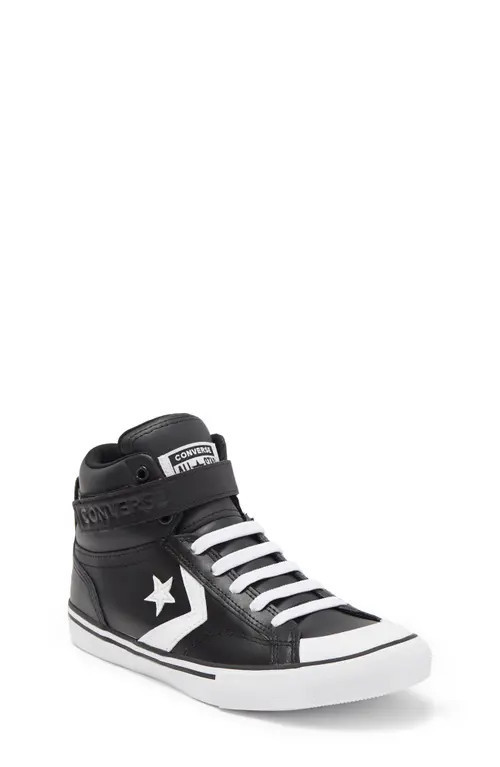 Converse Kids' Pro Blaze High Top Sneaker in Black/White/White at Nordstrom, Size 7 M | Nordstrom