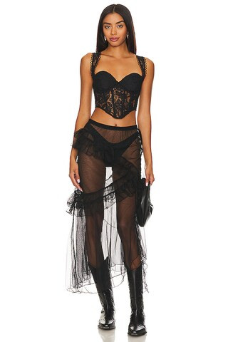 Sammie Crop Top in Black | Revolve Clothing (Global)