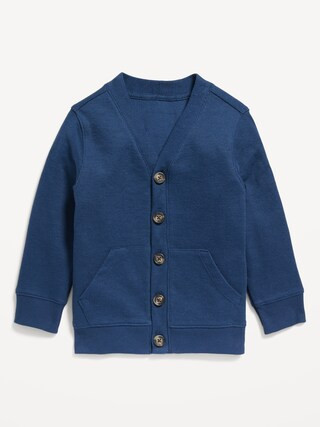 Button-Front French Rib Cardigan Sweater for Toddler Boys | Old Navy (US)
