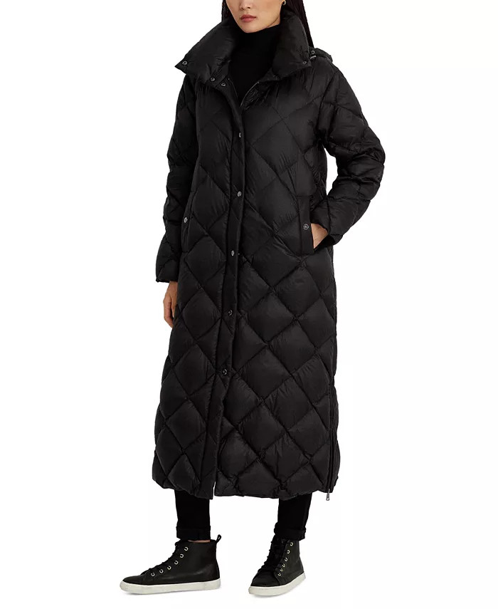 Lauren Ralph Lauren Women's Diamond Quilt Maxi Puffer Coat - Macy's | Macys (US)